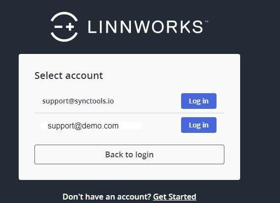 Open and Log in to Linnworks