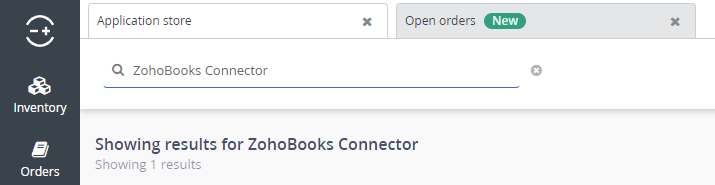 Search for ZohoBooks connector